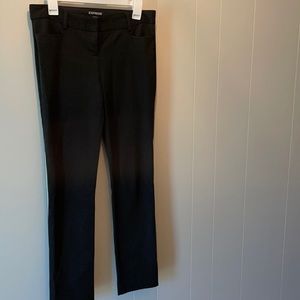 Express Black Columnist Straightleg Dress Pants